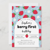 Berry 1e verjaardag uitnodiging (Voorkant)