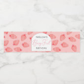 Berry 1er Anniversaire Étiquette bouteille d'eau (Étiquettes simples)