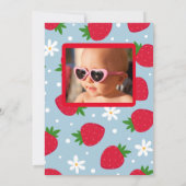 Berry 1er anniversaire invitation (Dos)