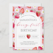 Berry 1er anniversaire Invitation (Devant)