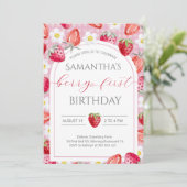 Berry 1er anniversaire Invitation (Debout devant)