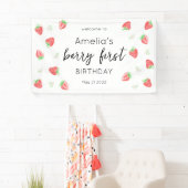Berry 1er anniversaire | Première bannière fraise (En situation)
