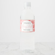 Berry 1st Verjaardag Waterfles Label