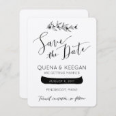 Berry and Canoe Save the Date (Devant / Derrière)