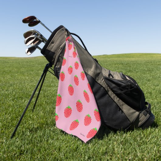 Berry Beauful Summer Golfhanddoek (Groen)