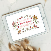 Berry Best Grandma Strawberry Moederdag Feestdagenkaart