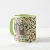 Berry Besties Green et Red Friends Photo Mug (Devant gauche)