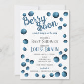 Berry Bientôt Baby shower Invitation (Devant)