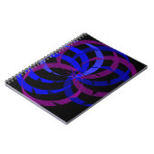 Berry Blend Geometric Spiral Notebook Notitieboek (Linkerzijde)