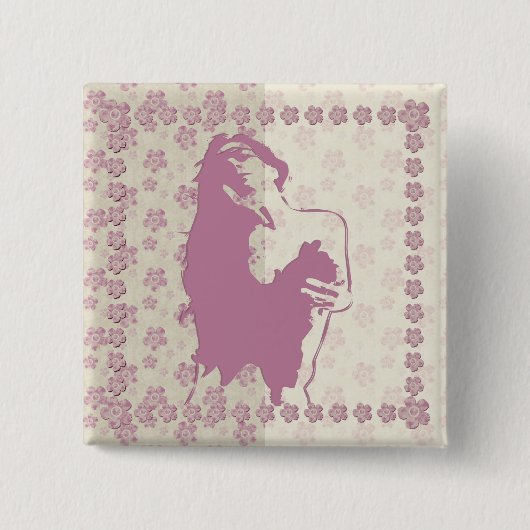 Berry Blossom - Pin Button (Voorkant)