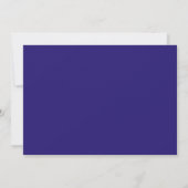 Berry Blue Elegant Modern Flat Note Card Notitiekaartje (Achterkant)