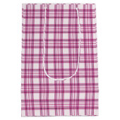 Berry Blush Plaid Medium Gift Bag Medium Cadeauzakje (Achterkant)