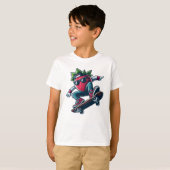 Berry Boarder – Skateboarden Cartoon Strawberry T-shirt (Voorkant volledig)
