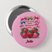 Berry Bow  Sweet Kindergarten Chic Ronde Button 4,0 Cm (Voorkant /achterkant)