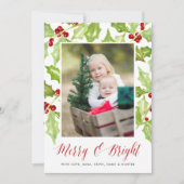 Berry & Bright | Carte photo de vacances (Devant)