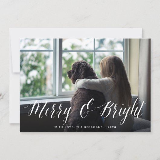 Berry & Bright | Carte photo de vacances (Devant)