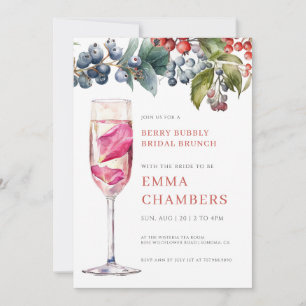 Berry Bubbly Bridal Brunch Kaart