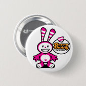 Berry Bunny Smile Ronde Button 5,7 Cm (Voorkant /achterkant)