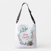 Berry Christmas Wreath Crossbody Tas (Achterkant)