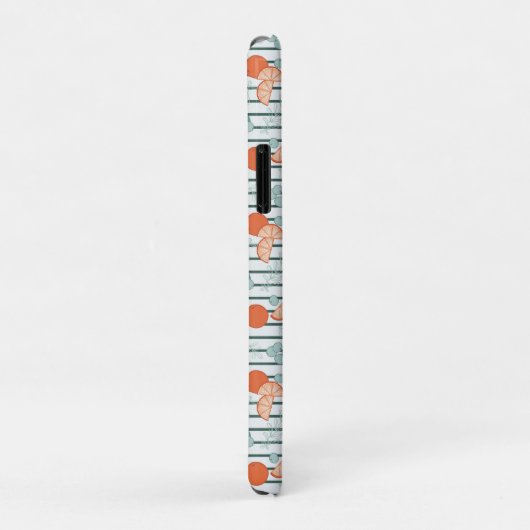 Berry Citrus - donkergroene strepen Case-Mate iPhone Case (Achterkant/rechts)