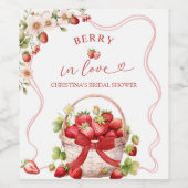 Berry Coquette dans Love Étiquette de bouteille de (Étiquettes simples)