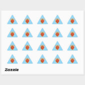 Berry Cute Button Driehoek Sticker (Vel)