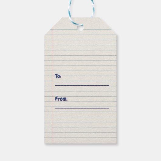 Berry Dankbare Leraar Gift Label Cadeaulabel (Achterkant)