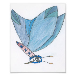 Berry de bosbessenvlinder foto afdruk