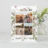 Berry d'hiver chaud Botanique 4 Photo Carte de vac (Debout devant)