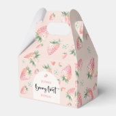 Berry eerste aardbei kinderen verjaardag bedankdoosjes (Voorkant Zijde)