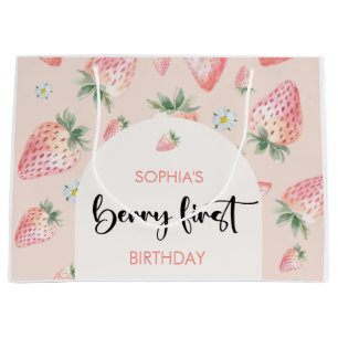 Berry eerste aardbei kinderen verjaardag groot cadeauzakje