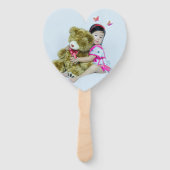 Berry Eerste aardbeien 1e verjaardag Handwaaier (Achterkant)