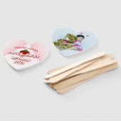 Berry Eerste aardbeien 1e verjaardag Handwaaier (Niet-gemonteerd)