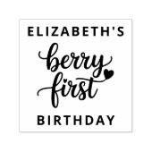 Berry eerste Schattigee 1e verjaardag Strawberry G Zelfinktende Stempel (Design)