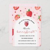 Berry eerste verjaardag, 1e verjaardag feestmeisje (Voorkant / Achterkant)