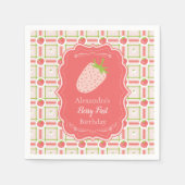 Berry Eerste Verjaardag 1e Verjaardag Servet (Voorkant)