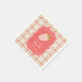 Berry Eerste Verjaardag 1e Verjaardag Servet (Hoek)