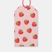 Berry Eerste Verjaardag Aardbei Dank u Cadeaulabel (Achterkant)