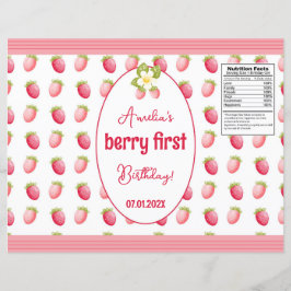 Berry Eerste Verjaardag Aardbei Design