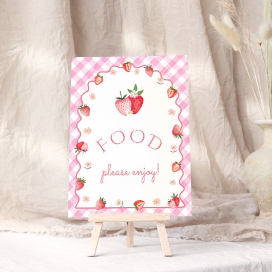 Berry Eerste Verjaardag Aardbeieneten Poster