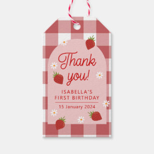 Berry eerste verjaardag Label Cadeaulabel
