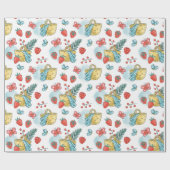 Berry Eerste Verjaardagscadeau Cadeaupapier (Vlak)