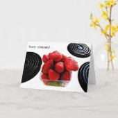 "BERRY ELEMENTAL" ORIG FOTOGRAFIE WENSKAART KAART (Gele Bloem)