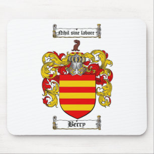 BERRY FAMILY CREST - BERRY COAT OF ARMS MUISMAT