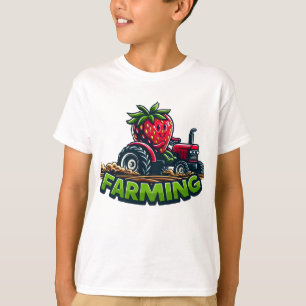 Berry Fast Farming Funny Tractor T-shirt