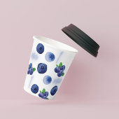 Berry First | 1e verjaardag | bosbes | Patroon Papieren Bekers