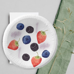 Berry First   1e verjaardag   Gemengde bessen   Pa Papieren Kommen