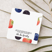 Berry First | 1e verjaardag | Gemengde bessen vier Bedankkaart