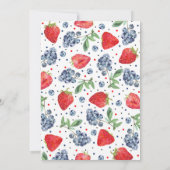 Berry First Aardbei en bosbes Kaart (Achterkant)