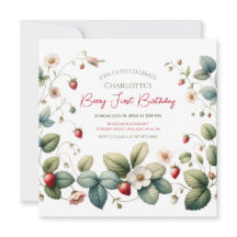 "Berry First" Aardbei Verjaardag